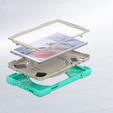 Etui dla dzieci do Samsung Galaxy Tab A7 Lite 8.7 T220/T225, Pancerne, dziecięce, Zielone / Szare