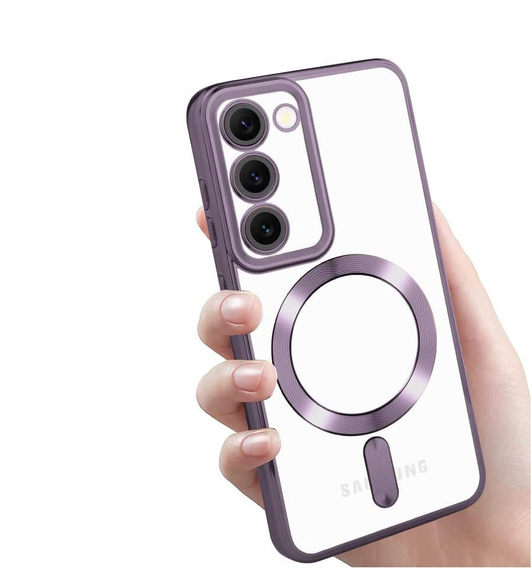 Etui do Samsung Galaxy S23, Electro MagSafe, fioletowe + Szkło na ekran