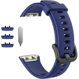 Pasek Silikonowy do Huawei Band 6 / Honor Band 6, Dark Blue