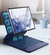 Etui z klawiaturą do Samsung Galaxy Tab S10+/ S9+/ S8+/ S7+/ S7 FE, Dexnor Magnetic Keyboard Touchpad, niebieskie