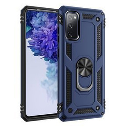 Etui pancerne do Samsung Galaxy S20 FE, Nox Case Ring, niebieskie