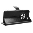 Etui z klapką do Honor Magic 6 Pro 5G, Crazy Horse Wallet, czarne