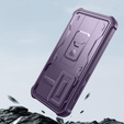 Etui pancerne do Samsung Galaxy S24, Dexnor Full Body (Two Frames), fioletowe