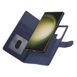 Etui z klapką do Samsung Galaxy S23 Ultra, Wallet, do MagSafe, granatowe