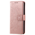 Etui z klapką do Samsung Galaxy A14 4G/5G, Mandala, różowe rose gold