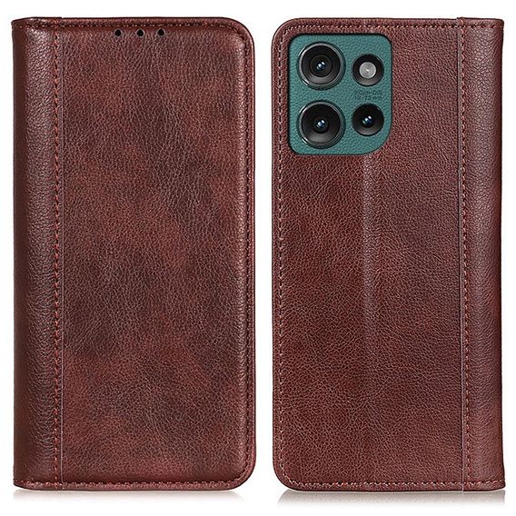 Etui do Motorola Edge 50 Neo 5G z klapką – brązowe