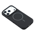 Etui silikonowe do iPhone 17 Pro, do MagSafe, antywstrząsowe, czarne