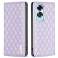 Etui z klapką do Oppo A60, Wallet, BINFEN COLOR, fioletowe