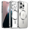 Etui do iPhone 16 Pro Max, Electro MagSafe, srebrne + Szkło na ekran