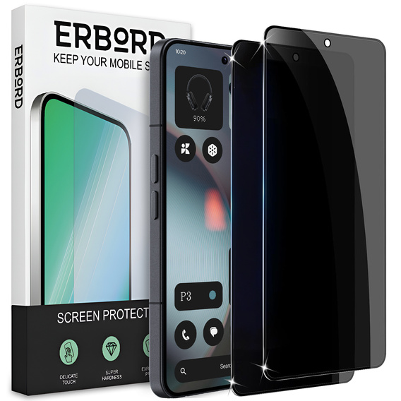 2x Szkło ERBORD Anti-Spy do Nothing Phone 3 5G – chroń ekran i swoją prywatność