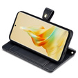 Etui z klapką do Oppo Reno8 T 4G, Wallet Zipper Pocket, czarne