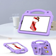 Etui do Samsung Galaxy Tab A9, Cute Patterns, z podstawką, Fioletowe
