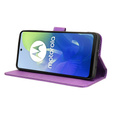 Etui z klapką do Motorola Moto G24 / G24 Power / G04, Wallet Smart Magnet, fioletowe
