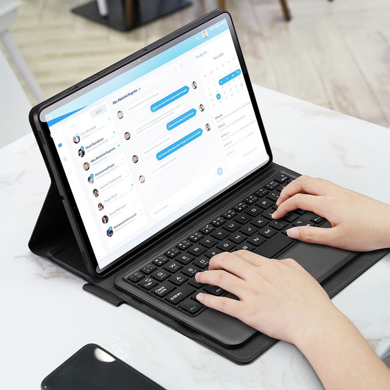 Etui z klawiaturą do Samsung Galaxy Tab S7 / S8, Dux Ducis Magnetic Keyboard, czarne