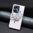 Etui z klapką do Realme C55, Wallet, Colorful Tree białe