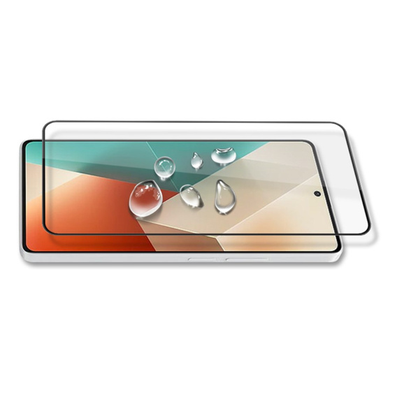 Szkło Hartowane Mocolo Full Glue do Xiaomi Redmi Note 13 5G, czarna ramka
