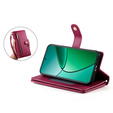 Etui z klapką do Realme 14 Pro 5G, Wallet Zipper Pocket, czerwone