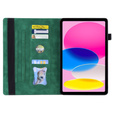Etui do iPad 11" 2025 A16 (11 gen.) / iPad 10.9" 2022 (10 gen.), Classic, z miejscem na rysik, zielone