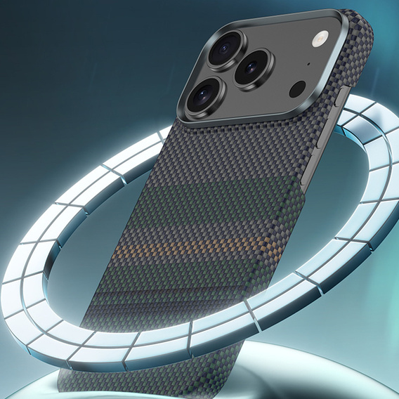 Etui BENKS Kevlar Magnetic Armor Air Aurora 600D do MagSafe do iPhone 17 Pro Max