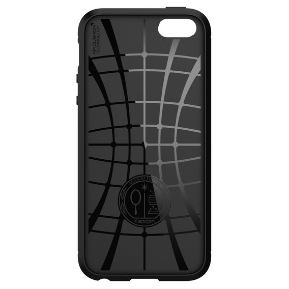 Etui Spigen do iPhone 5 5S SE, Rugged Armor, czarne