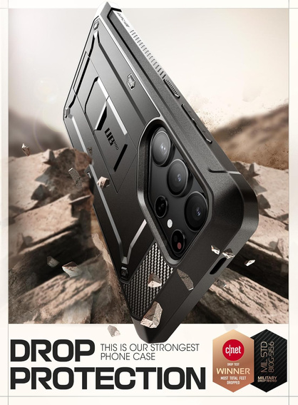 Etui Supcase UB Pro SP+noSP do Galaxy S24 Ultra, czarne