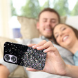 Etui do Oppo A78 5G, Glittery, czarne