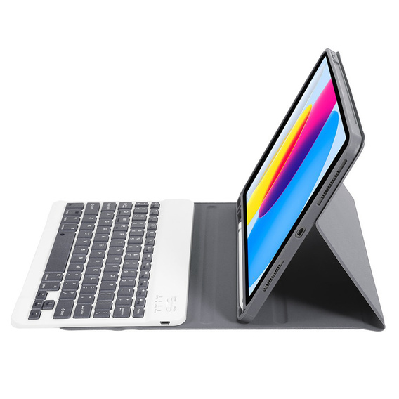 Etui z klawiaturą do iPad 11" 2025 A16 (11 gen.) / iPad 10.9" 2022 (10 gen.), Pen Slot, fioletowe