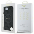 Etui GUESS do iPhone 16E, 4G Ring Classic Logo, czarne