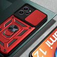 Etui pancerne do Xiaomi Redmi 12, CamShield Slide, czerwone