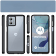 Etui do Motorola Moto G53 5G, Fusion Hybrid, przezroczyste / czarne