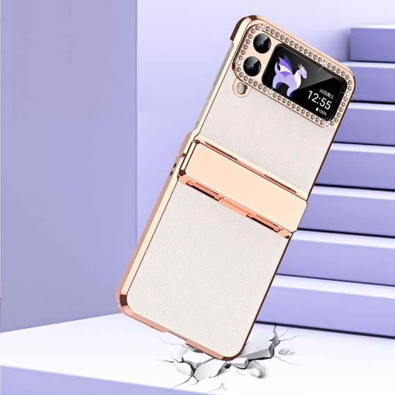 Etui do Samsung Galaxy Z Flip 4 5G, ElectroLeather, białe