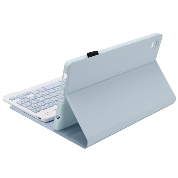 Etui z klawiaturą do Samsung Galaxy Tab A7 Lite 8.7 T220 / 225, niebieskie