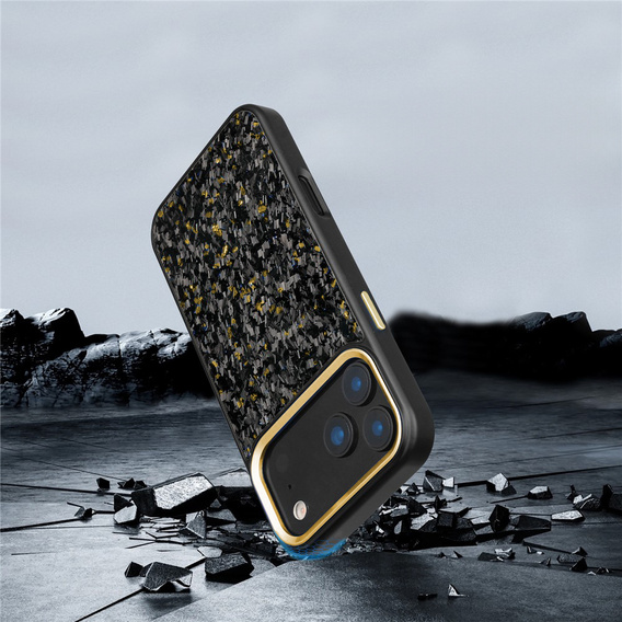 Etui magnetyczne z włókna aramidowego z metalową ramką aparatu do iPhone 17 Pro