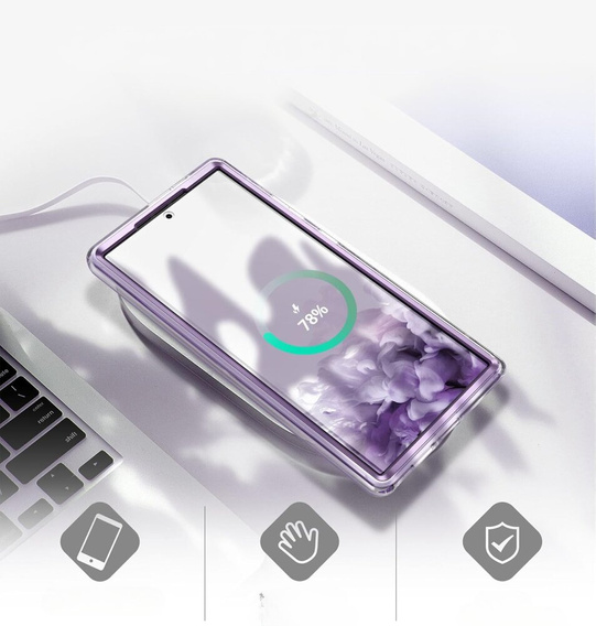 Etui do Samsung Galaxy S23 Ultra, Suritch Full Body, fioletowe