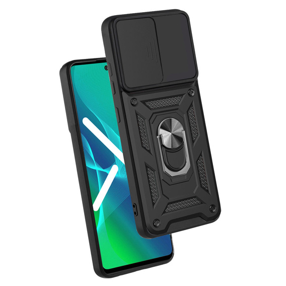 Etui pancerne do Oppo Reno 6 5G, CamShield Slide, czarne