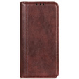 Etui do Xiaomi Redmi Note 13 Pro 4G / Xiaomi Redmi Note 14S / Xiaomi Poco M6 Pro 4G, Wallet Litchi Leather, brązowe