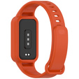 2x Pasek Silikonowy do Xiaomi Smart Band 9 Active / Xiaomi Redmi Band 3, Pomarańczowy, Jasnozielony