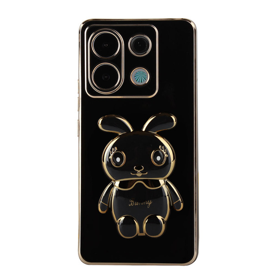 Etui do Xiaomi Redmi Note 13 Pro 5G, Rabbit, czarne + Szkło Hartowane 9H