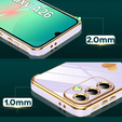 Etui do Samsung Galaxy A26 5G, Electro heart, fioletowe + Szkło 9H