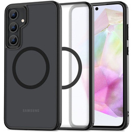 Etui Tech-Protect do Samsung Galaxy A35 5G, Magmat MagSafe, Matowe Przezroczyste / Czarne