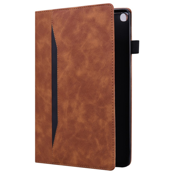 Etui do Samsung Galaxy Tab A8 10.5 SM-X200 SM-X205, Classic, z miejscem na rysik, brązowe
