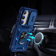 Etui pancerne do Samsung Galaxy S23 Plus, CamShield Slide, niebieskie