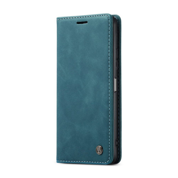 Etui CASEME do Xiaomi Redmi Note 10 Pro, Leather Wallet Case, niebieskie