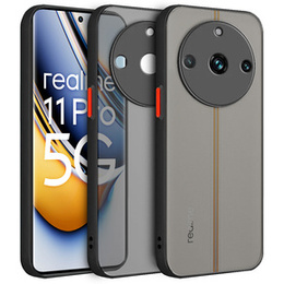 Etui silikonowe do Realme 11 Pro / 11 Pro +, z ochroną aparatu, przezroczyste / czarne