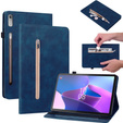 Etui do Lenovo Tab P11 Pro Gen 2 TB132FU TB132XU 11.2", Wallet Pen Slot, niebieskie