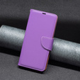 Etui z klapką do Samsung Galaxy A34 5G, Wallet Litchi Magnet, fioletowe