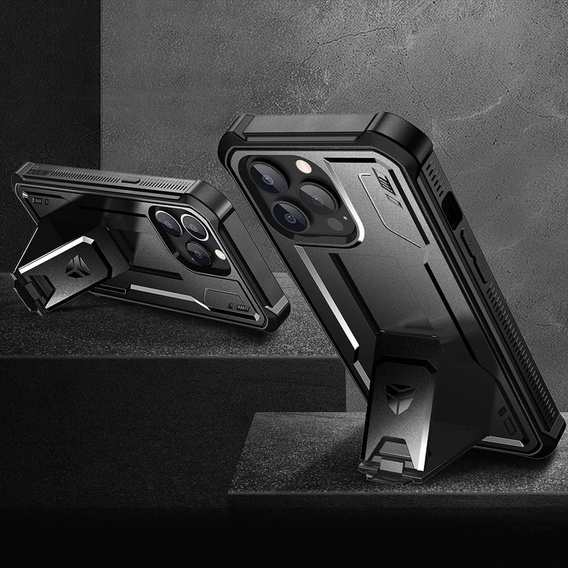 Etui pancerne do iPhone 13 Pro, Dexnor Full Body, czarne