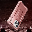 Etui pancerne do iPhone 13 Pro Max, Dexnor Full Body, różowe