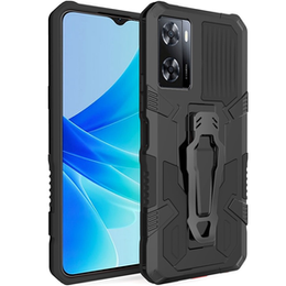 Etui pancerne do Oppo A57s, Hybrid KickStand, Czarne