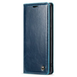 Etui z klapką CASEME do Samsung Galaxy S9+ Plus, Waxy Textured, niebieskie